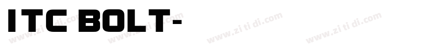 ITC BOLT字体转换